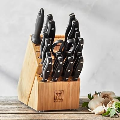 ZWILLING Twin Signature 19-pc Kitchen Knife Set with Block, Chef Knife, Professional Chef Knife Set, German K… — view 3