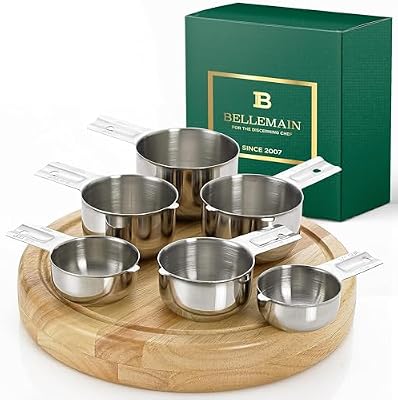 Bellemain Stainless Steel Measuring Cups Set of 6, Nesting Design — view 2