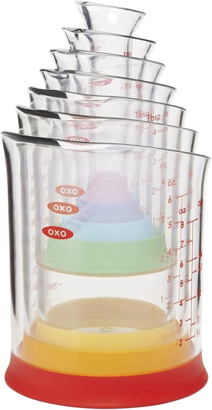 OXO Good Grips 7-Piece Nesting Measuring Beaker Set - Multicolored