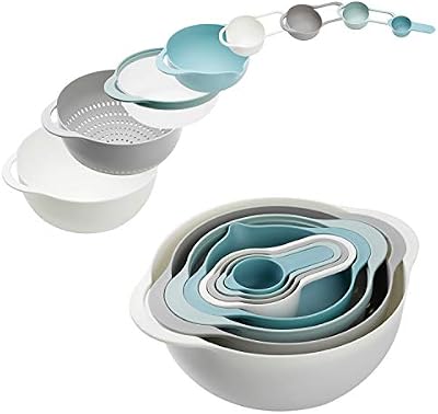 Plastic Mixing Bowls, Multicolored, Set of 8, Rv Camping Accessories — view 2