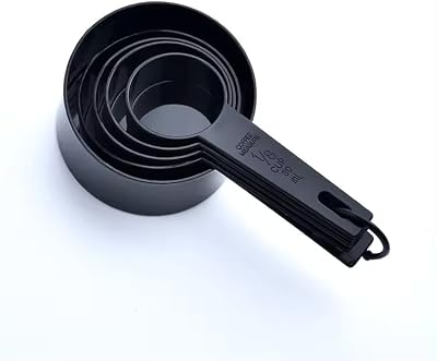Ovenza Measuring Cups and Spoons Set, 10 Piece BPA-Free Plastic Kitchen Measuring Set, 5 Cups & 5 Spoons, Dis… — view 2