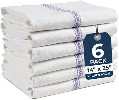 LANE LINEN Dish Towels 100% Cotton Absorbent Lint-Free 6 Pack — view 2