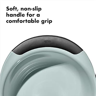 OXO Good Grips 3-Piece Plastic Mixing Bowl Set- Blue, Gray, Jade — view 4