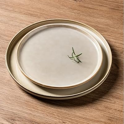 AmorArc Stoneware Dinnerware Sets for 6, 18 Piece Plates and Bowls Sets — view 3