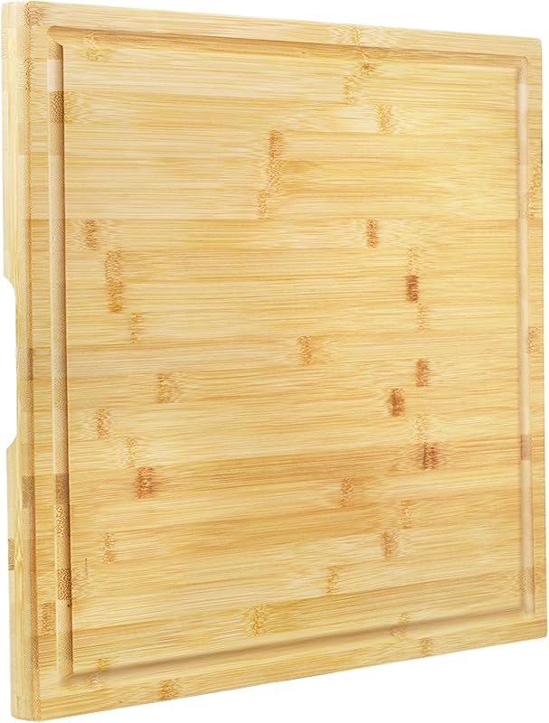 Utoplike Bamboo Cutting Board 20 x 20 inch, Large Wood Chopping Boards
